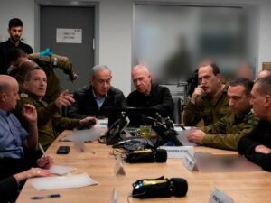 Benjamin Netanyahu with the defense minister