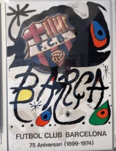 Poster designed by Miro for FC Barcelona : Axel Legrand