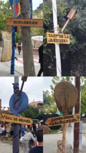 Multiple images of the medieval festival