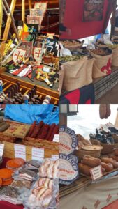 Multiple images of the medieval festival