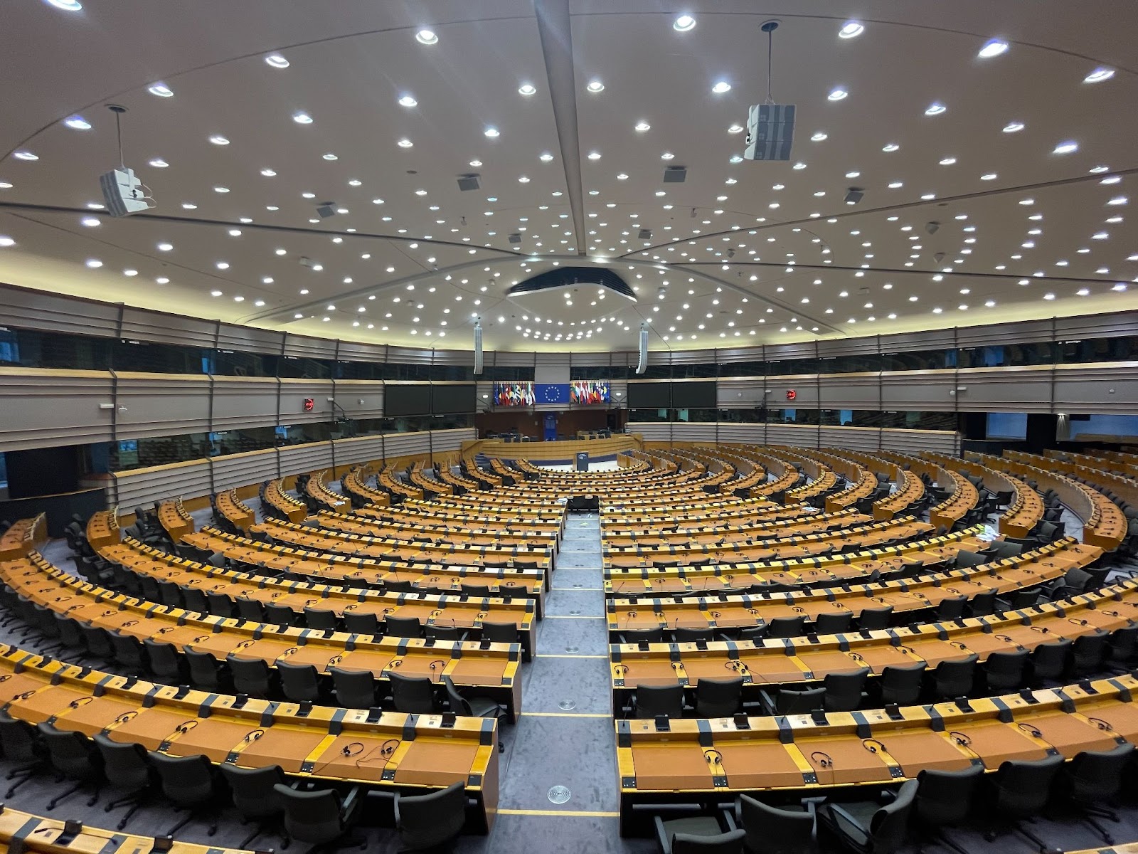 Photo of the European Parliament in Brussels.