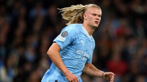 Erling Haaland in the game