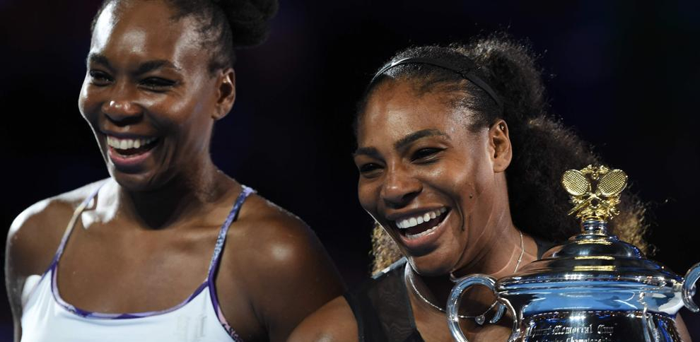 Siblings Williams celebrating a title as high-performance